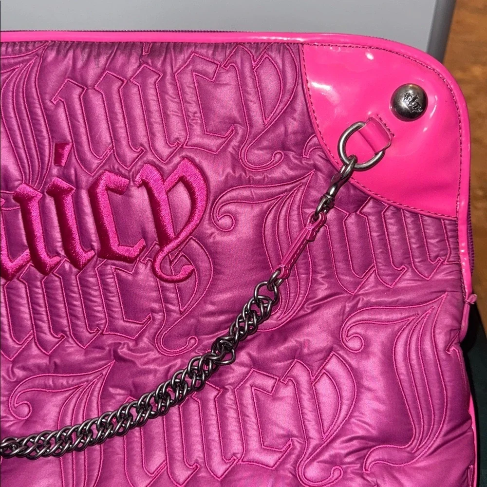 Y2K Rare Juicy Couture Laptop Bag in Pink